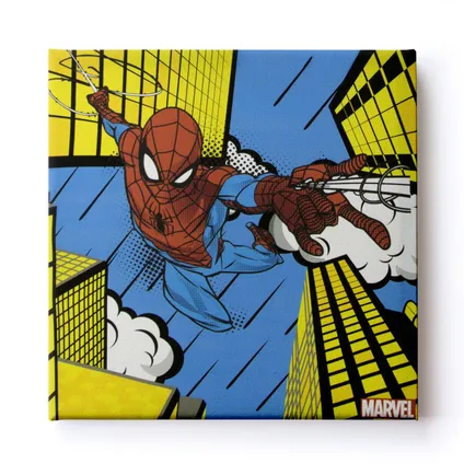 Set de 3 toiles imprimées Spiderman 30 x 30cm Multicolore 5