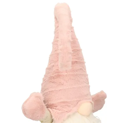 Pluche gnome/dwerg - 46 cm decoratie pop - lichtroze 3