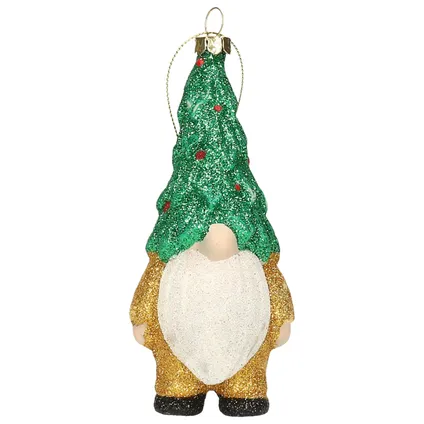 Home and Styling kersthanger gnome - kunststof - 12,5 cm