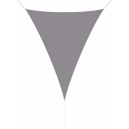Toile d'ombrage triangulaire perméable à l'eau 5x6x6 m Gris