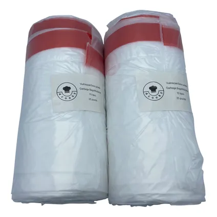 4cookz® 100 pièces de sacs poubelles universels pour poubelles larges de 50/60 litres 5