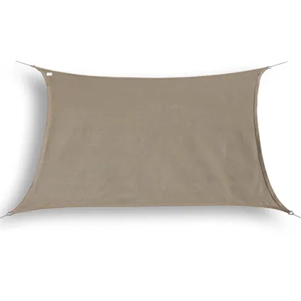 hanSe® - Toile d'ombrage triangulaire hydrofuge 2x4 m - Taupe