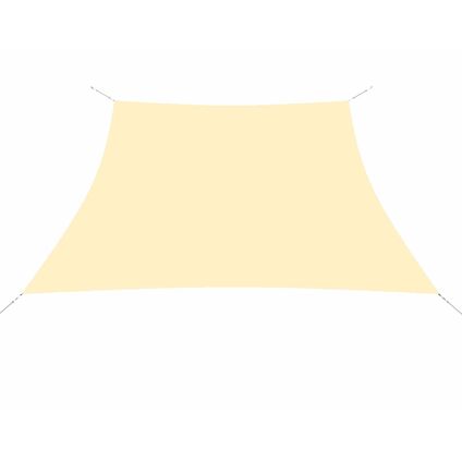 Toile d'ombrage Trapèze, taille perméable à l'eau 300/400X200 cm creme