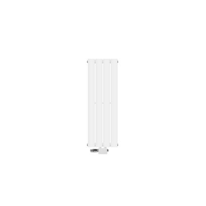 Radiateur blanc salle de bain monocouche 300x900 mm raccord universel thermostat