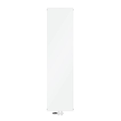 Radiateur plat moderne blanc salle de bain 452x1800 mm raccord central au sol