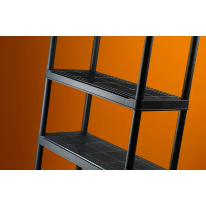 Keter Opbergrek - 5 planken - 75x32x176cm - zwart 5