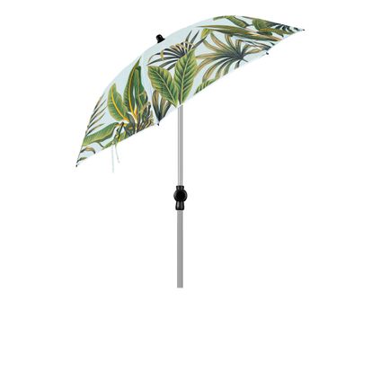 4goodz Parasol de plage Feuilles tropicales 200 cm - Vert clair