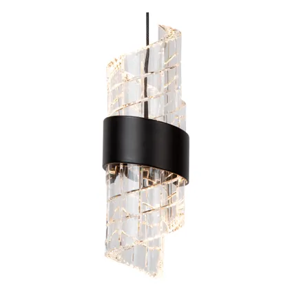 Lucide hanglamp Kligande zwart kristaleffect ⌀30cm 5x8W 3