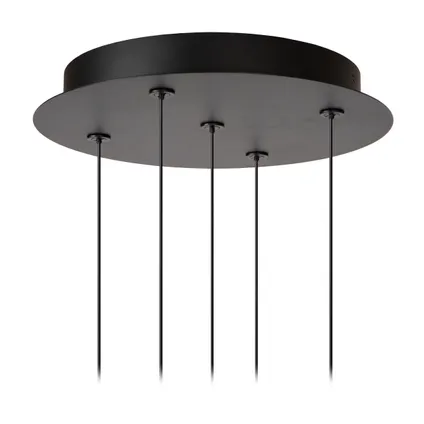 Lucide hanglamp Kligande zwart kristaleffect ⌀30cm 5x8W 5