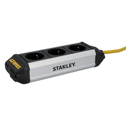 Stanley Stekkerdoos, 3 stopcontacten met randaarde (type F), kabel 2 m, 3500 W 2