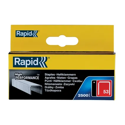 Rapid Thin Wire Staples 8mm - No. 53 - 2500pcs. 2