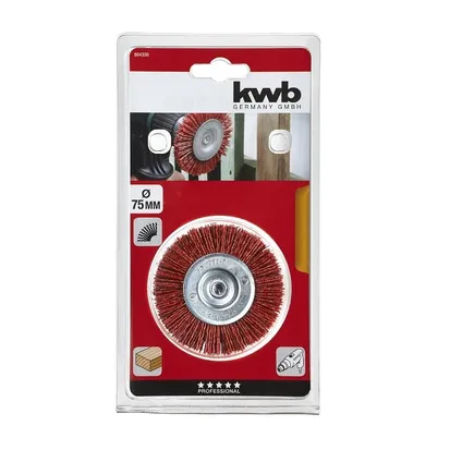 KWB brosse à disque nylon grossier (75mm) 3