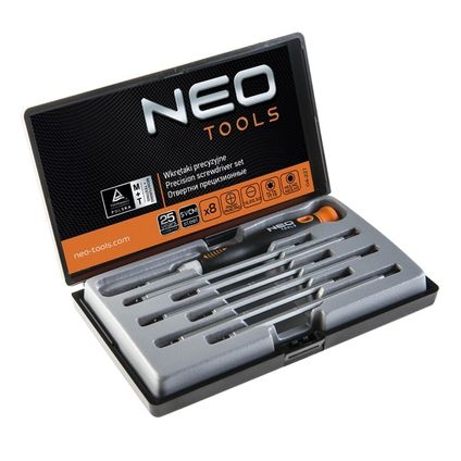 Neo-Tools Precisieschroevendraaier-set (8-delig)