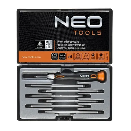 Neo-Tools Precisieschroevendraaier-set (8-delig) 2