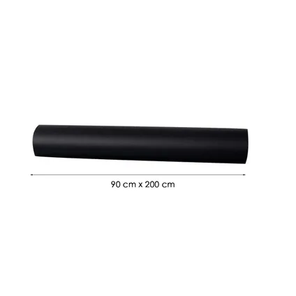 Flokoo Verduisteringsfolie - Zwart - 90 x 200 cm - Zelfklevende Folie voor op het Raam 2