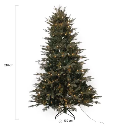 Wintervalley Trees - Kunstkerstboom Anderson met LED verlichting - 210x130cm - Groen 7