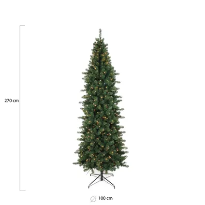 Wintervalley Trees - Kunstkerstboom Samson met LED verlichting - 270x100cm - Groen 2
