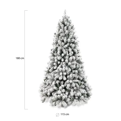 Wintervalley Trees - Kunstkerstboom Osler - 180x115cm - Besneeuwd 6