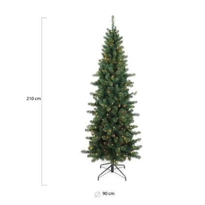 Wintervalley Trees - Kunstkerstboom Samson met LED verlichting - 210x90cm - Groen 2