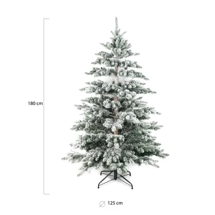 Wintervalley Trees - Kunstkerstboom Purden - 180x125cm - Besneeuwd 2