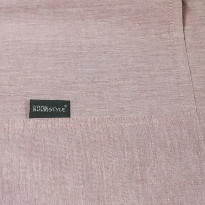 HOOMstyle Voordeel SET Dekbedovertrek Soft Cotton - 140x240cm - Eenpersoons - 2x - Oud Roze 6