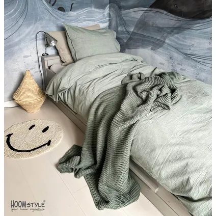 HOOMstyle Voordeel SET Dekbedovertrek Soft Cotton - 140x240cm - Eenpersoons - 2x - Olijf Groen 3