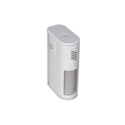 Perel Mini bewegingsmelder met alarm, PIR, 8 m detectiebereik,, IP20, Wit