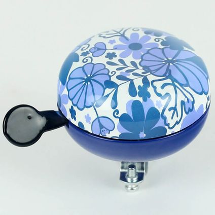 Bicycle Bell Flowers 80 mm Delft Bleu
