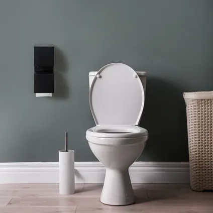 VDN Stainless porte-rouleau de papier toilette noir - Acier inoxydable - Suspendu 3