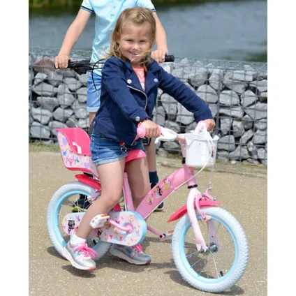 Disney Princess Kinderfiets Meisjes 12 inch Roze Twee Handremmen 3