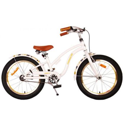Volare Miracle Cruiser Children's Bike - Girls - 18 pouces - Blanc - Collection Prime