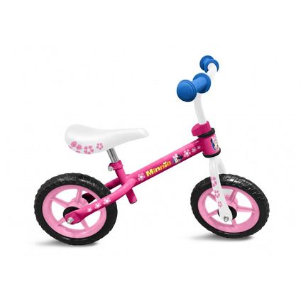 Minnie Mouse Loopfiets met 2 wielen 10 Inch Meisjes Roze/Wit