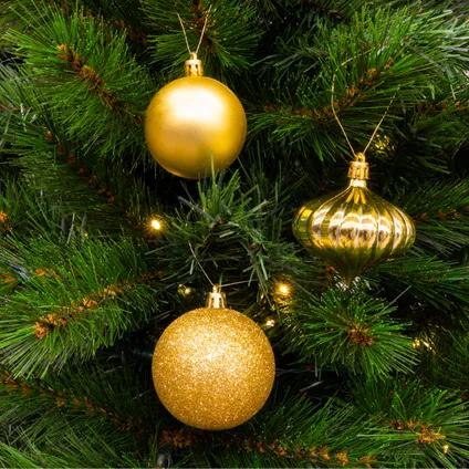 Giftsome Ensemble de boules de Noël dorées 60 pièces 4