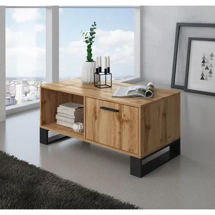 Skraut Home - Furniture Set, Loft -model, 120x40x86, 91.5x50x45, 950x40x57cm, Rustieke eik 4