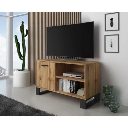 Skraut Home - Furniture Set, Loft -model, 120x40x86, 91.5x50x45, 950x40x57cm, Rustieke eik 5
