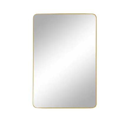 LW Collection Wandspiegel goud rechthoek 61x91 cm metaal