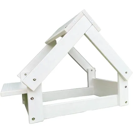 Skraut Home - Niche pour chien d'intérieur couleur blanche - Lit avec cadre en bois naturel FSC
