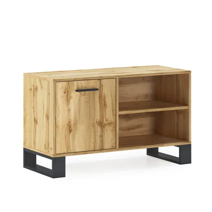 Skraut Home - TV Furniture, Loft -model, 95x40x57 cm, Rustieke eik, Noordse stijl