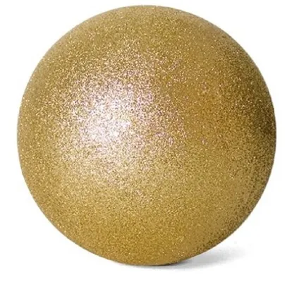 Gerimport Kerstballen - 8 stuks - goud - kunststof - glitters - D3 cm 4