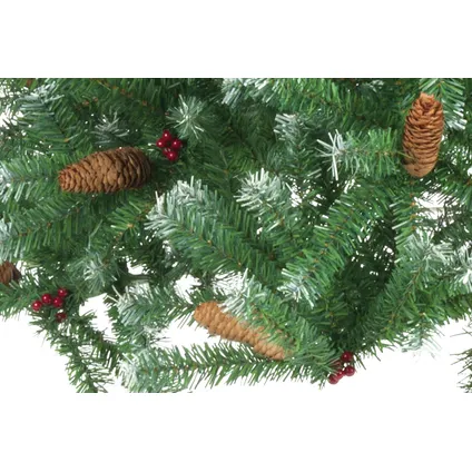 Christmas Gifts Sapin de Noël avec Neige et Pommes de Pin - 708 Bourgeons - 180 cm 3