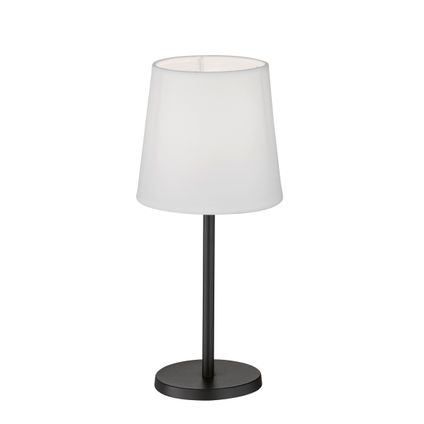 Lampe de table Fischer & Honsel Eve blanc noir ⌀14cm E14