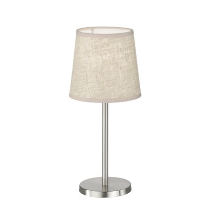 Lampe de table Fischer & Honsel Eve sable nickel ⌀14cm E14