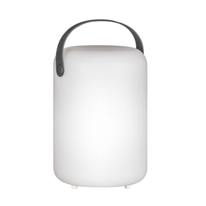 Lampe de table sans fil Fischer & Honsel Orno blanc ⌀15cm 0,5W+0,5W
