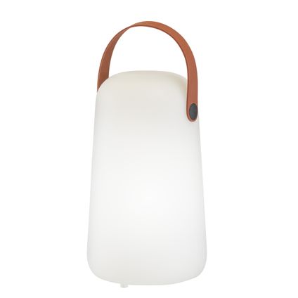 Fischer & Honsel draadloze tafellamp Collgar wit ⌀13cm RGB 0,5W+0,5W