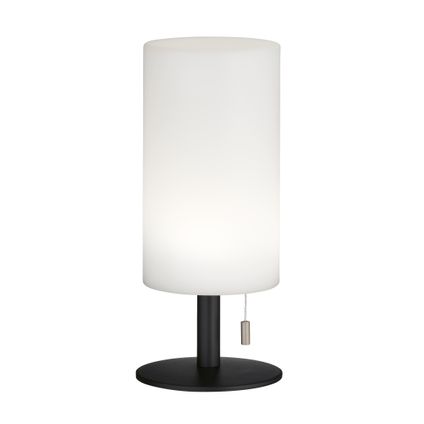 Fischer & Honsel draadloze tafellamp Larino zwart ⌀10cm RGB 1,5W