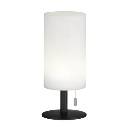 Fischer & Honsel draadloze tafellamp Larino zwart ⌀10cm RGB 1,5W