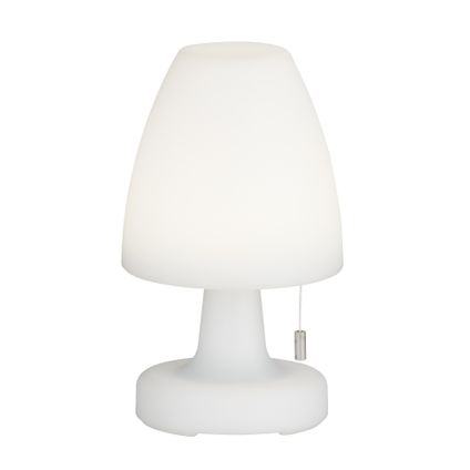 Fischer & Honsel draadloze tafellamp Termoli wit ⌀15cm RGB 1,5W+0,5W