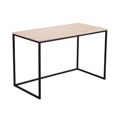 Skraut Home - Desktop Table, MIA -model, 120x60x75 cm, Eik en zwart, Noordse stijl