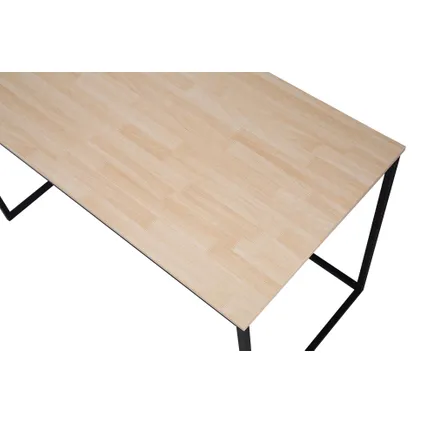 Skraut Home - Desktop Table, MIA -model, 120x60x75 cm, Eik en zwart, Noordse stijl 5