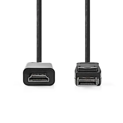 Nedis DisplayPort-Kabel | CCGB37100BK20 | Zwart